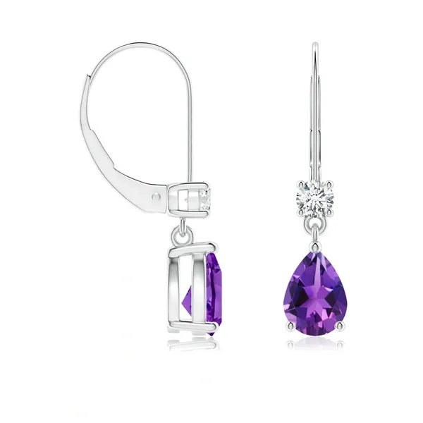 Purple_Amethyst_925_Sterling_Silver_Cluster_Set_Drop_Earring