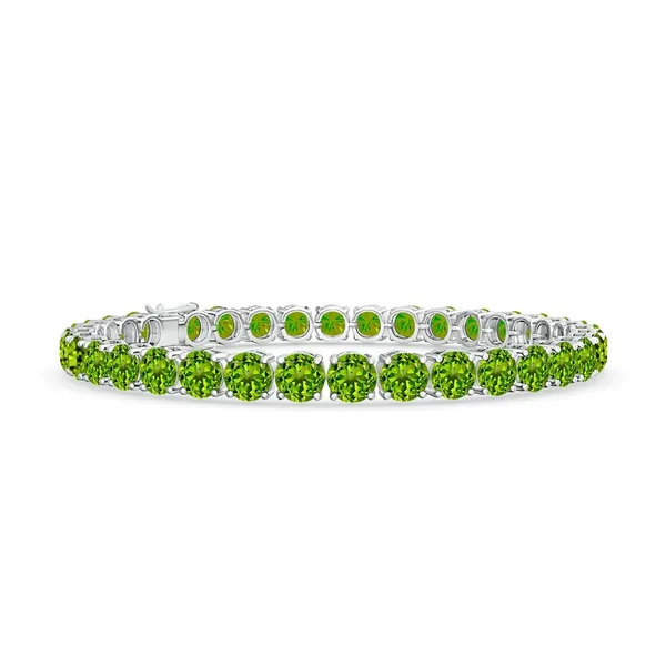 Green_Peridot_925_Sterling_Pure_Silver_Tennis_Bracelet