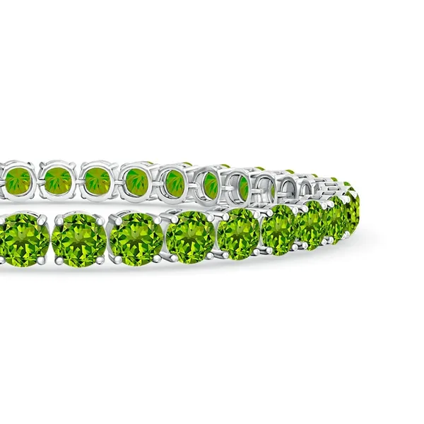 Green_Peridot_925_Sterling_Pure_Silver_Tennis_Bracelet