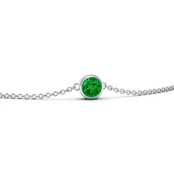 Green_Emerald_925_Sterling_Pure_Silver_Chain_Bracelet
