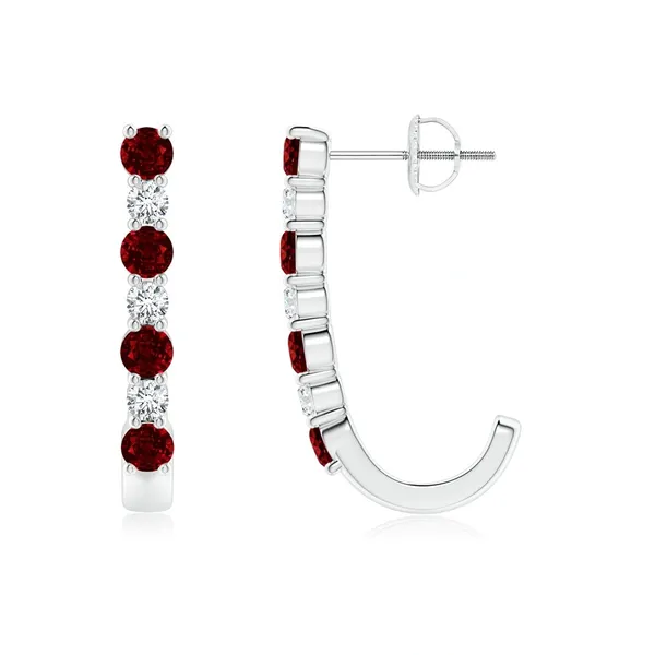 Red_Ruby_925_Sterling_Silver_Prong_Set_J-Hoop_Earring