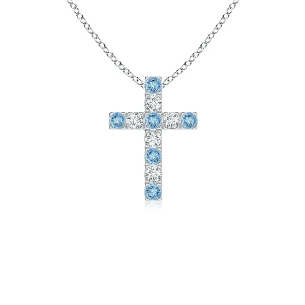 Blue_Aquamarine_925_Pure_Sterling_Silver_Round_Cross_Pendant