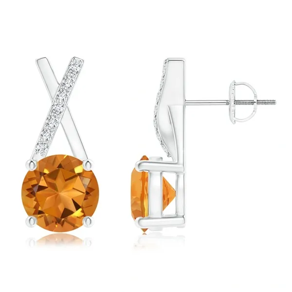 Yellow_Citrine_925_Sterling_Silver_Prong_Set_Stud_Earring