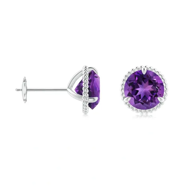 Purple_Amethyst_925_Sterling_Silver_Claw_Set_Stud_Earring
