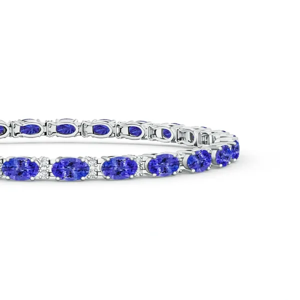 Blue_Tanzanite_925_Sterling_Pure_Silver_Tennis_Bracelet