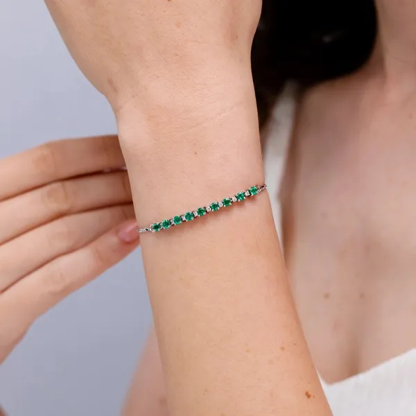 Green_Emerald_925_Sterling_Pure_Silver_Bolo_Bracelet