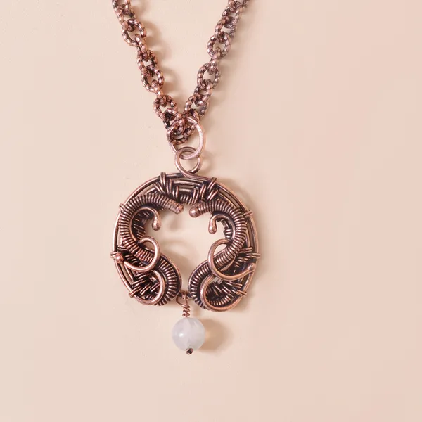 Blue_Moonstone_Healing_Gemstone_Copper_Wire_Wrap_Black_Oxidised_Chain_Pendant_(1.77_Cm)
