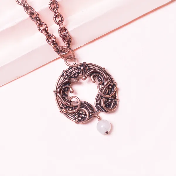 Blue_Moonstone_Healing_Gemstone_Copper_Wire_Wrap_Black_Oxidised_Chain_Pendant_(1.77_Cm)