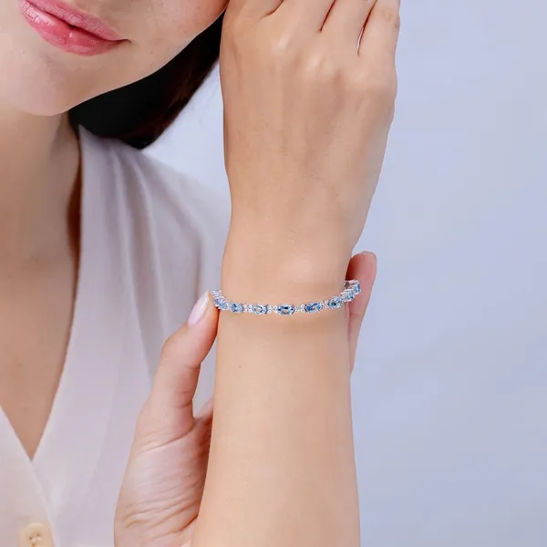 Blue_Aquamarine_925_Sterling_Pure_Silver_Tennis_Bracelet