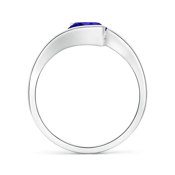 Blue_Tanzanite_925_Sterling_Silver_Semi_Bezel-Set_Bypass_Ring