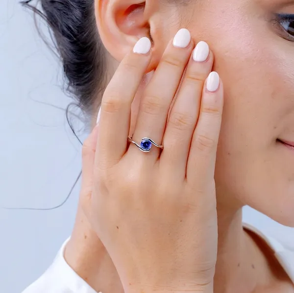 Blue_Tanzanite_925_Sterling_Silver_Semi_Bezel-Set_Bypass_Ring