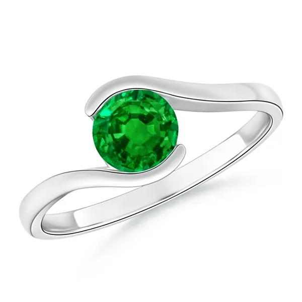 Green_Emerald_925_Sterling_Silver_Semi_Bezel-Set_Bypass_Ring