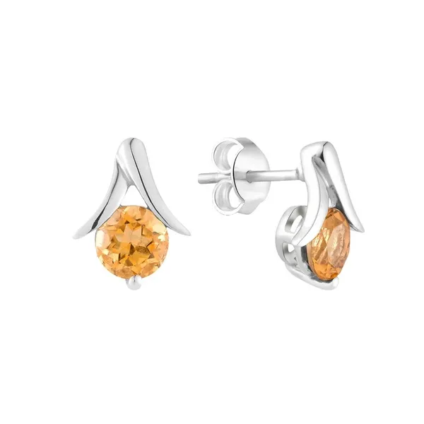 Yellow_Citrine_925_Sterling_Silver_Prong_Set_Stud_Earring