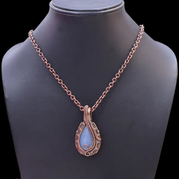 Blue_Angelite_Healing_Gemstone_Copper_Wire_Wrap_Black_Oxidised_Chain_Pendant_(1.77_Cm)