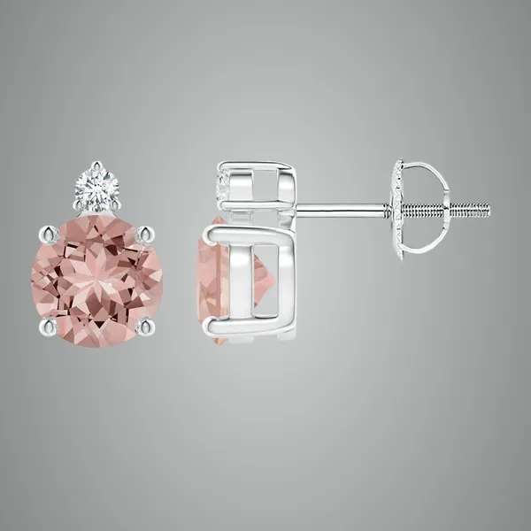 Peach_Morganite_925_Sterling_Silver_Basket_Set_Stud_Earring