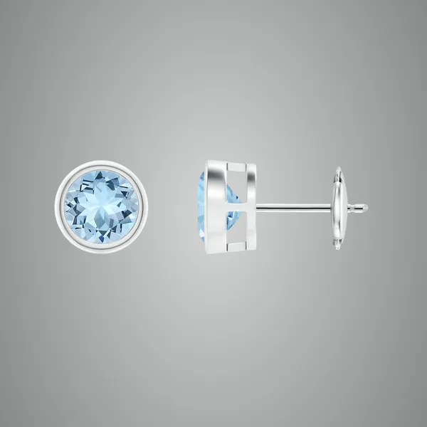 Blue_Aquamarine_925_Sterling_Silver_Prong_Set_Stud_Earring