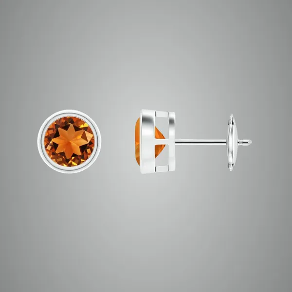 Yellow_Citrine_925_Sterling_Silver_Prong_Set_Stud_Earring