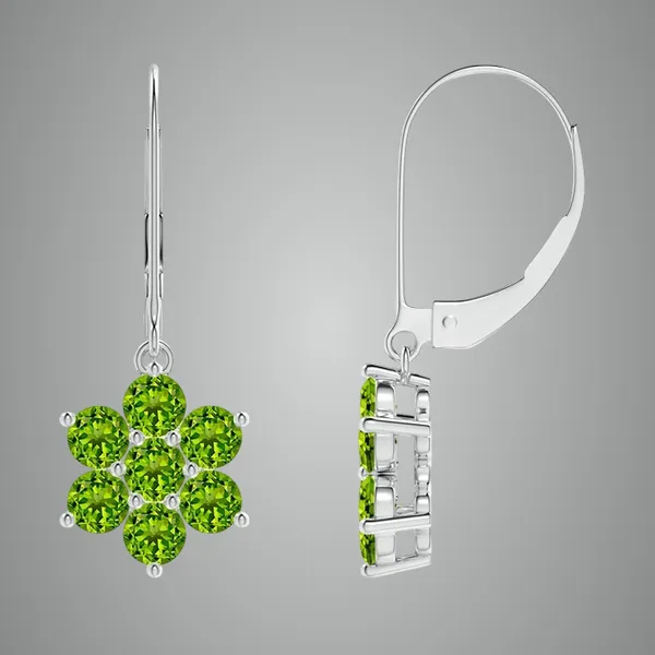 Green_Peridot_925_Sterling_Silver_Cluster_Set_Floral_Earring