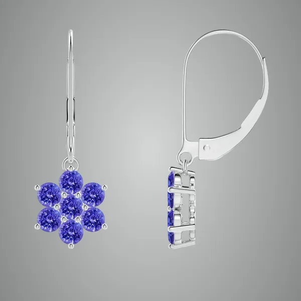 Blue_Tanzanite_925_Sterling_Silver_Cluster_Set_Floral_Earring