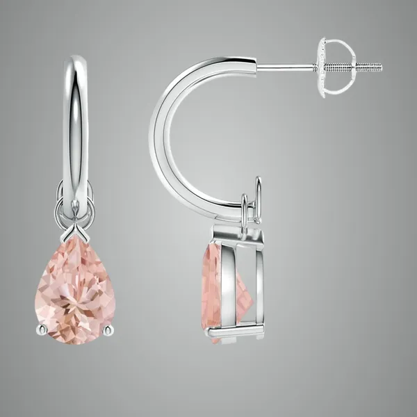 Peach_Morganite_925_Sterling_Silver_Prong_Set_Drop_Earring