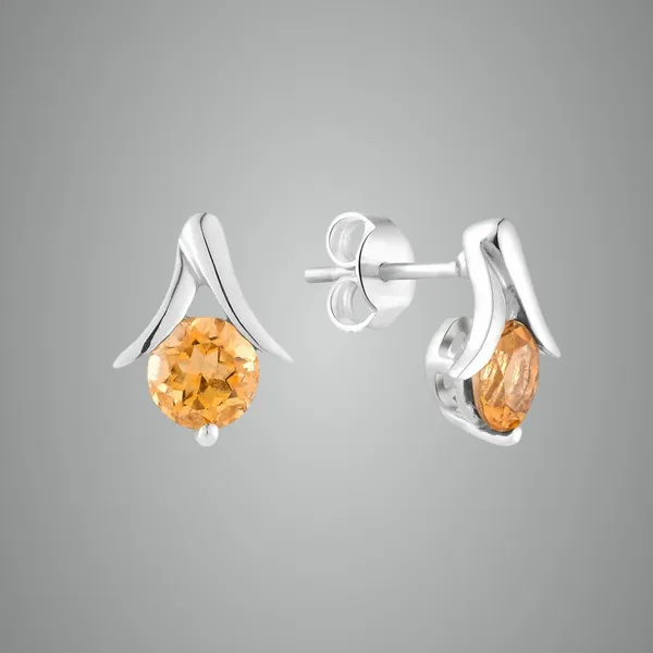 Yellow_Citrine_925_Sterling_Silver_Prong_Set_Stud_Earring