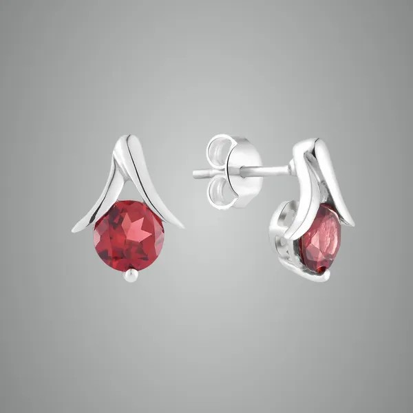 Red_Garnet_925_Sterling_Silver_Prong_Set_Stud_Earring