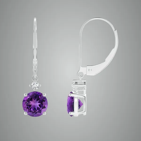 Purple_Amethyst_925_Sterling_Silver_Cluster_Set_Dangle_Earring