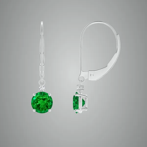 Green_Emerald_925_Sterling_Silver_Cluster_Set_Dangle_Earring