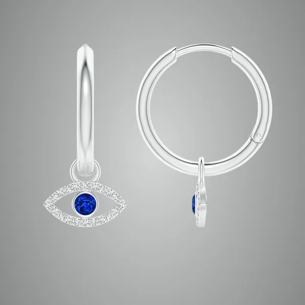 Blue_Sapphire_925_Sterling_Silver_Prong_Set_Evil_Eye_Earring