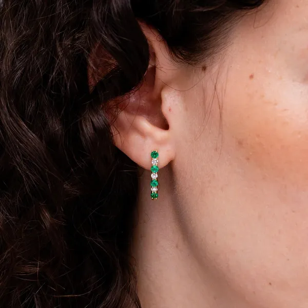 Green_Emerald_925_Sterling_Silver_Prong_Set_J-Hoop_Earring