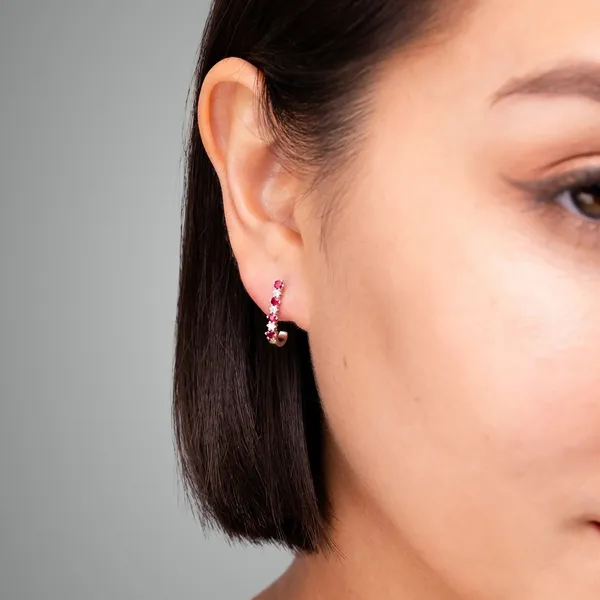 Red_Garnet_925_Sterling_Silver_Prong_Set_J-Hoop_Earring