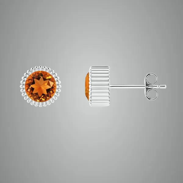 Yellow_Citrine_925_Sterling_Silver_Bezel_Set_Beaded_Halo_Stud_Earring