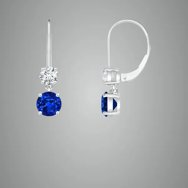 Blue_Sapphire_925_Sterling_Silver_Cluster_Set_Dangle_Earring