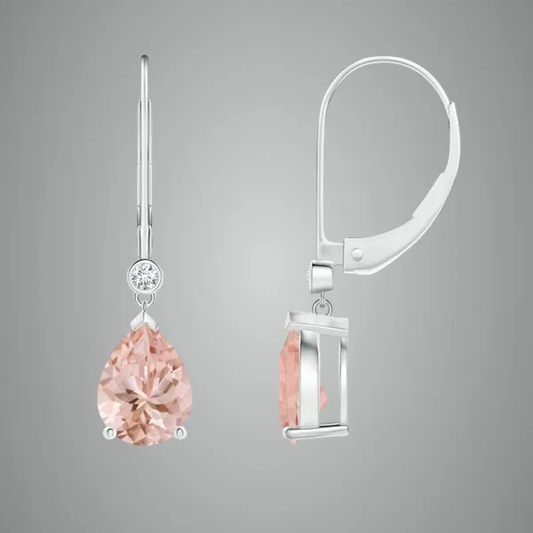 Peach_Morganite_925_Sterling_Silver_Prong_Set_Drop_Earring