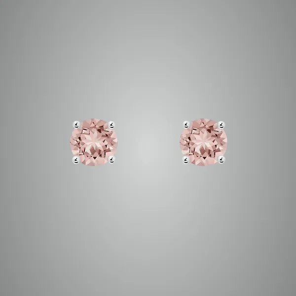 Peach_Morganite_925_Sterling_Silver_Basket_Set_Stud_Earring