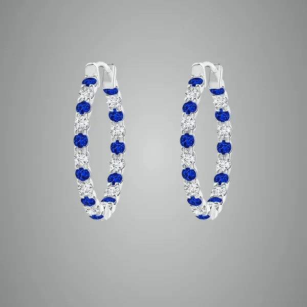 Blue_Sapphire_925_Sterling_Silver_Prong_Set_Hoop_Earring