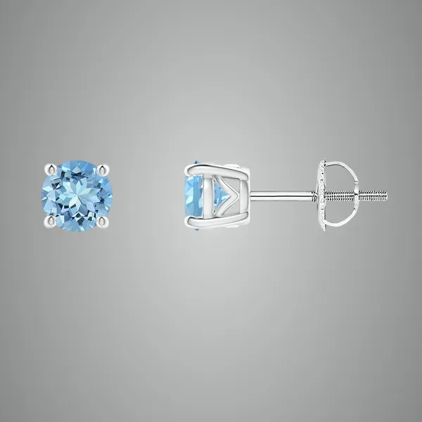 Blue_Aquamarine_925_Sterling_Silver_Prong_Set_Stud_Earring