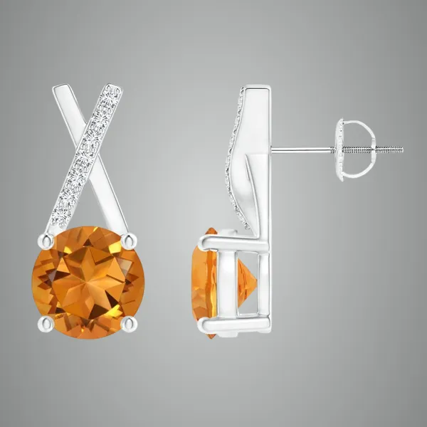 Yellow_Citrine_925_Sterling_Silver_Prong_Set_Stud_Earring