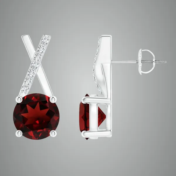 Red_Garnet_925_Sterling_Silver_Prong_Set_Stud_Earring
