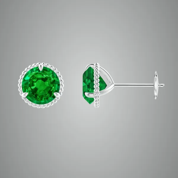 Green_Emerald_925_Sterling_Silver_Claw_Set_Stud_Earring