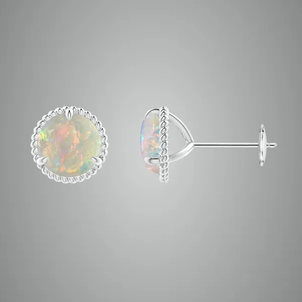 Multicolor_Ethiopian_Opal_925_Sterling_Silver_Claw_Set_Stud_Earring