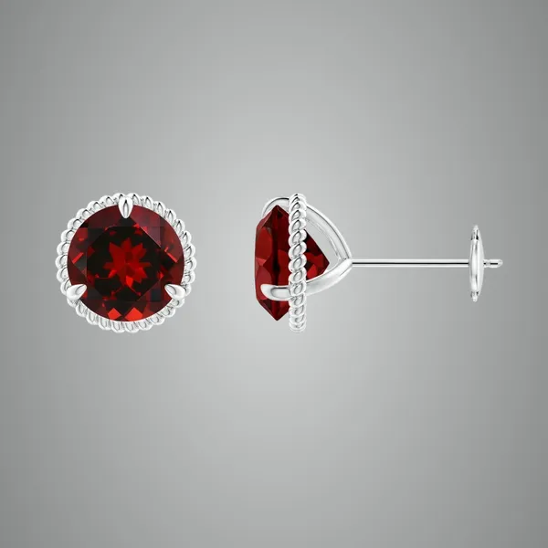 Red_Garnet_925_Sterling_Silver_Claw_Set_Stud_Earring