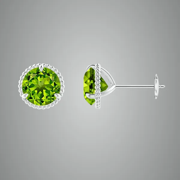 Green_Peridot_925_Sterling_Silver_Claw_Set_Stud_Earring