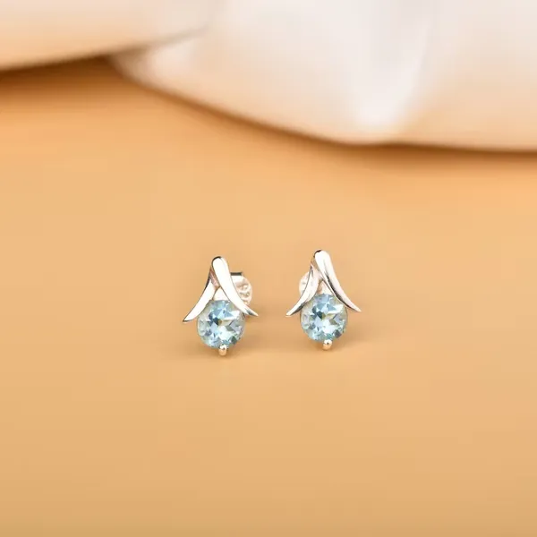 Blue_Topaz_925_Sterling_Silver_Prong_Set_Stud_Earring
