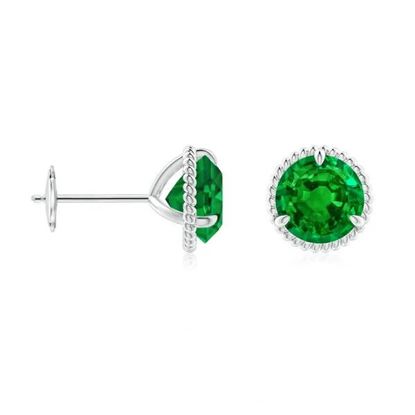 Green_Emerald_925_Sterling_Silver_Claw_Set_Stud_Earring