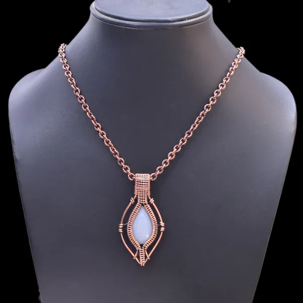 Blue_Angelite_Healing_Gemstone_Copper_Wire_Wrap_Black_Oxidised_Chain_Pendant_(2.36_Cm)