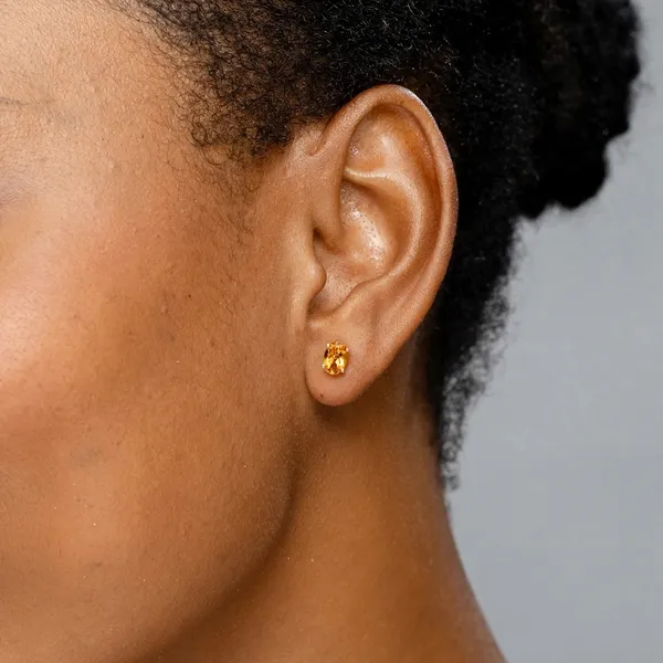 Yellow_Citrine_925_Sterling_Silver_Prong_Set_Stud_Earring