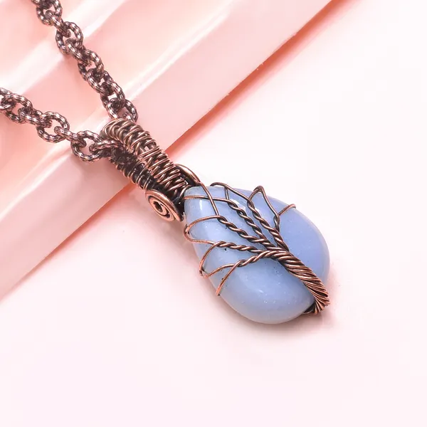 Blue_Angelite_Healing_Gemstone_Copper_Wire_Wrap_Black_Oxidised_Chain_Pendant_(1.77_Cm)