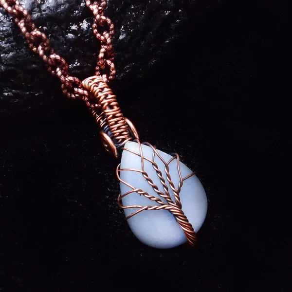 Blue_Angelite_Healing_Gemstone_Copper_Wire_Wrap_Black_Oxidised_Chain_Pendant_(1.77_Cm)