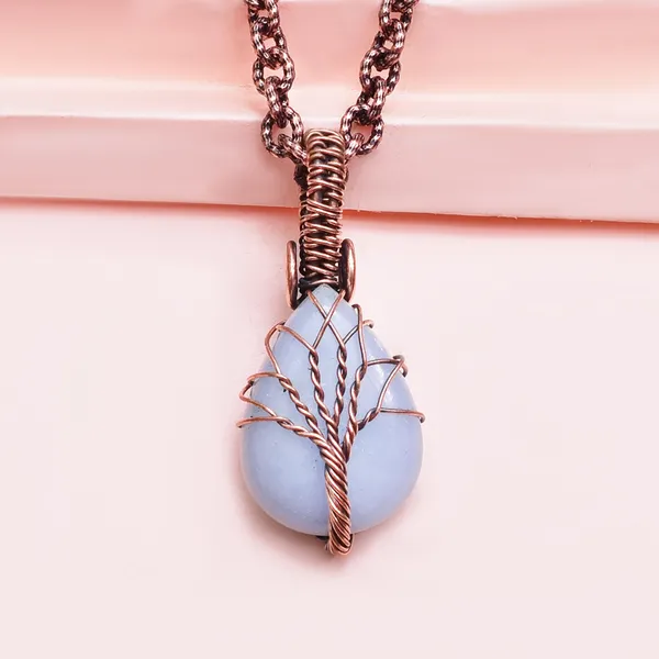 Blue_Angelite_Healing_Gemstone_Copper_Wire_Wrap_Black_Oxidised_Chain_Pendant_(1.77_Cm)